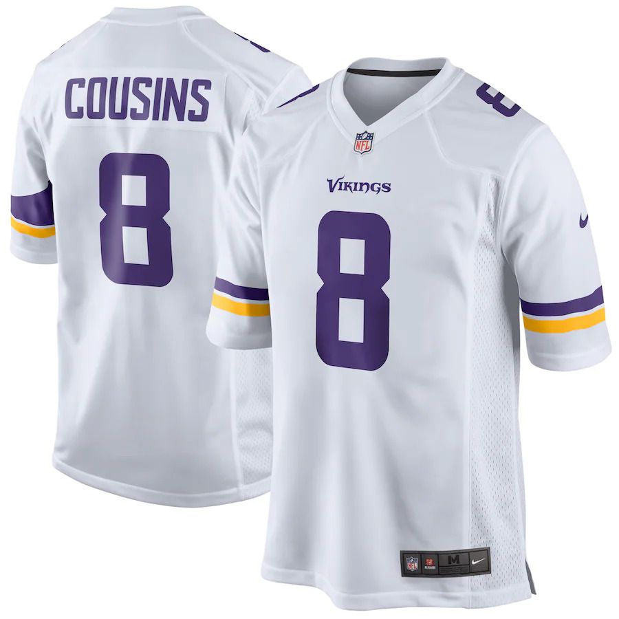 Men Minnesota Vikings #8 Kirk Cousins Nike White Game NFL Jersey->minnesota vikings->NFL Jersey
